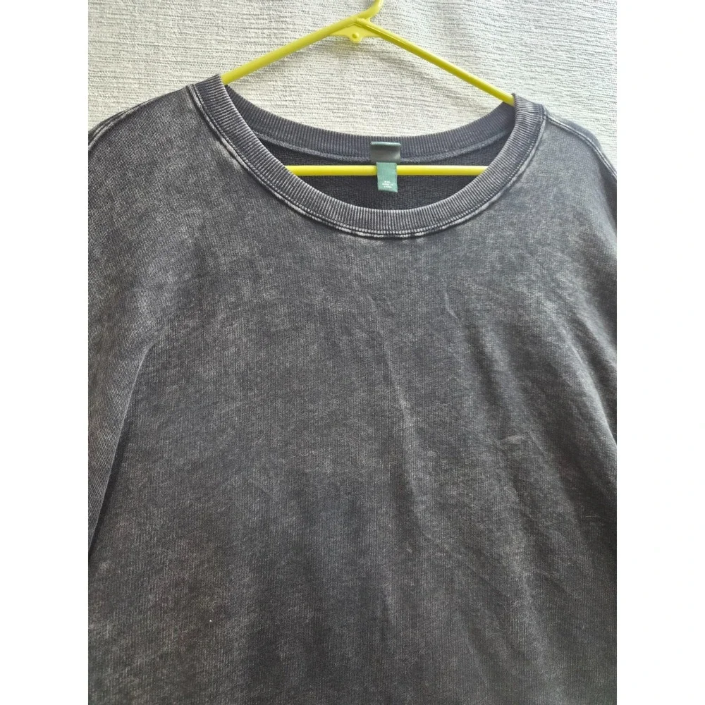 Wild Fable Sweatshirt Womens 2XL Gray Cotton Fleece Lined Crew Neck Ribbed Trim - Picture 2 of 11